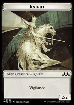Knight Token (White 2/2 Vigilance)