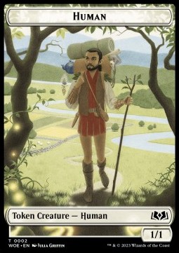Human Token (W 1/1) // Food Token
