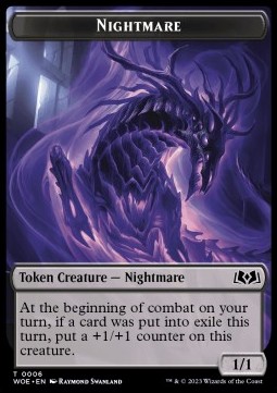 Nightmare Token (B 1/1) // Food Token