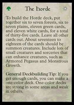 Strategy Card: The Horde 1