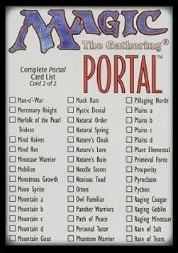 Complete Portal Card List 2