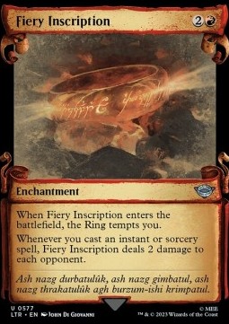 Fiery Inscription