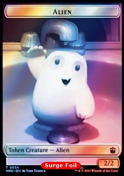 Alien Token (W 2/2) // Alien Salamander Token (G 2/2)
