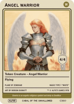 Angel Warrior Token (White 4/4)