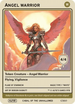 Angel Warrior Token (White 4/4 Vigilance)