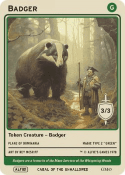 Badger Token (Green 3/3)