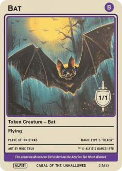 Bat Token (Black 1/1)