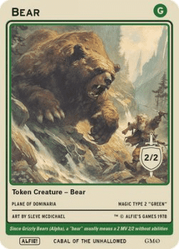 Bear Token (Green 2/2)