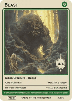 Beast Token (Green 4/4)