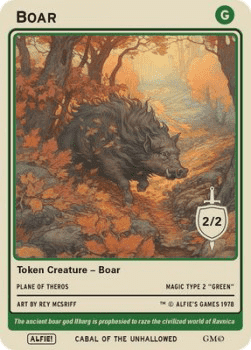 Boar Token (Green 2/2)
