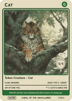 Cat Token (Green 1/1)