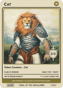 Cat Token (White 2/2)