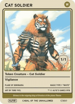 Cat Soldier Token (White 1/1)