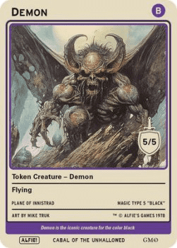 Demon Token (Black 5/5)