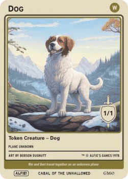 Dog Token (White 1/1)