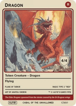 Dragon Token (Red 4/4)