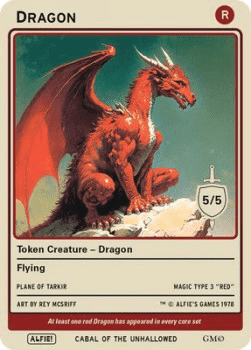 Dragon Token (Red 5/5)