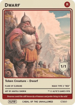 Dwarf Token (Red 1/1)