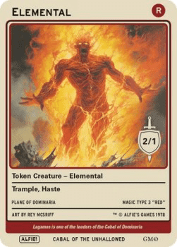 Elemental Token (Red 2/1)