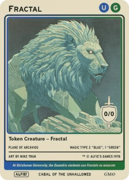 Fractal Token (Green and Blue 0/0)