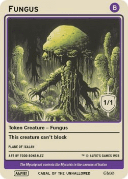 Fungus Token (Black 1/1)