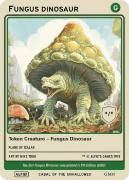 Fungus Dinosaur Token (Green */*)