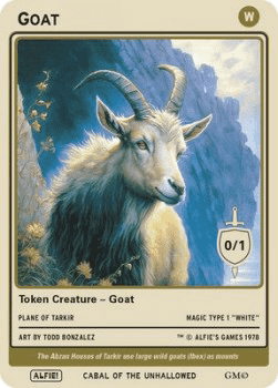 Goat Token (White 0/1)