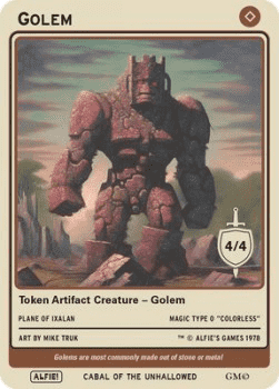 Golem Token (Artifact 4/4)