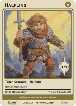 Halfling Token (White 1/1)
