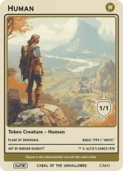 Human Token (White 1/1)