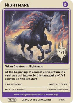 Nightmare Token (Black 1/1)