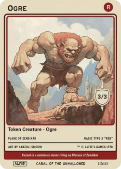 Ogre Token (Red 3/3)