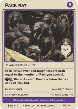 Pack Rat Token (Black */*)