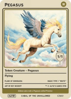 Pegasus Token (White 1/1)