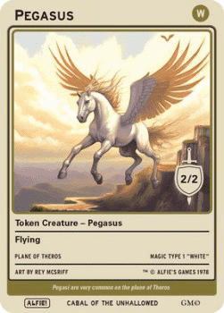 Pegasus Token (White 2/2)