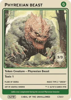 Phyrexian Beast Token (Green 3/3)