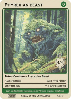 Phyrexian Beast Token (Green 4/4)