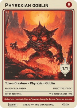Phyrexian Goblin Token (Red 1/1)