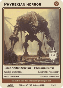 Phyrexian Horror Token (Artifact */*)