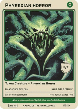 Phyrexian Horror Token (Green */*)