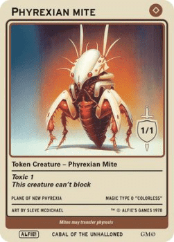 Phyrexian Mite Token (Artifact 1/1)