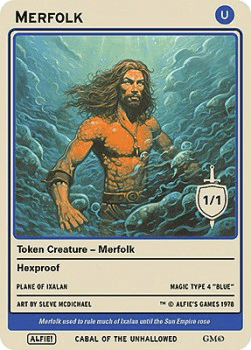Merfolk Token (Blue 1/1 Hexproof)