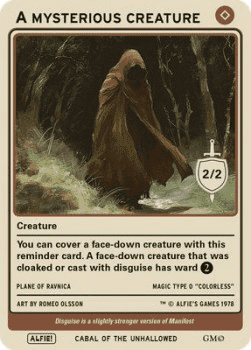 A Mysterious Creature Token (Colorless 2/2)