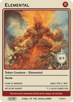 Elemental Token (Red 3/1 Haste)