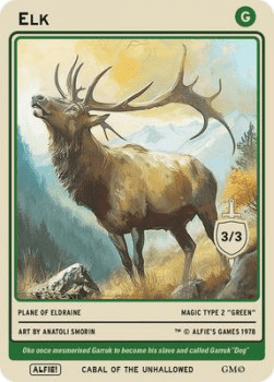 Elk Token (Green 3/3)