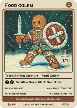 Food Golem Token (Artifact 1/1)