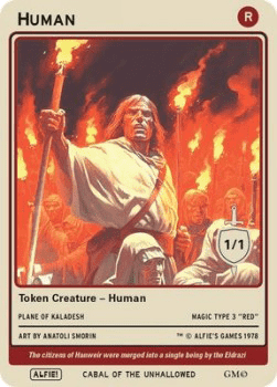 Human Token (Red 1/1)