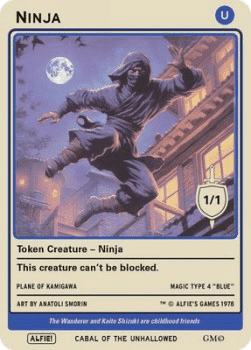 Ninja Token (Blue 1/1)