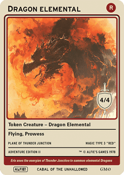 Dragon Elemental Token (Red 4/4)