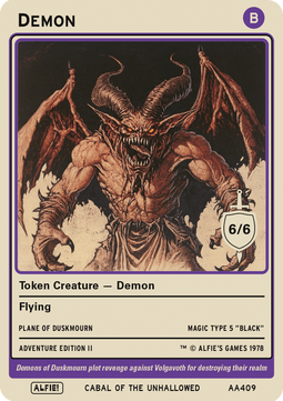 Demon Token (Black 6/6)